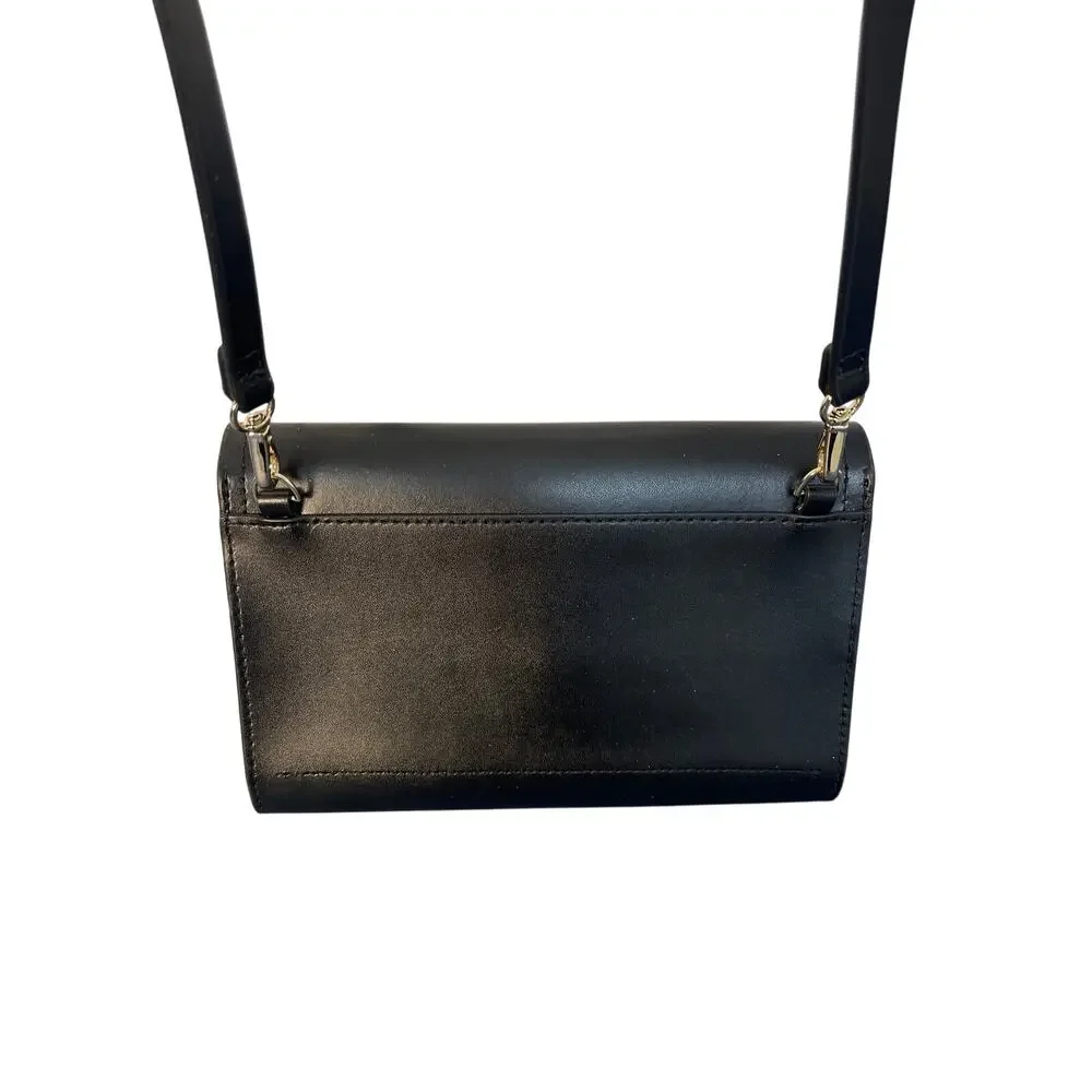 Kate Spade‎ Black Pink Wallet/Clutch/Crossbody Removable Strap Pre-owned